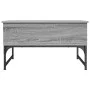 Mesa de centro madera ingeniería metal gris Sonoma 70x50x40 cm de , Mesas de centro - Ref: Foro24-845374, Precio: 63,31 €, De...