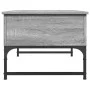Mesa de centro madera ingeniería metal gris Sonoma 70x50x40 cm de , Mesas de centro - Ref: Foro24-845374, Precio: 63,31 €, De...