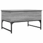 Mesa de centro madera ingeniería metal gris Sonoma 70x50x40 cm de , Mesas de centro - Ref: Foro24-845374, Precio: 63,31 €, De...