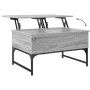 Mesa de centro madera ingeniería metal gris Sonoma 70x50x40 cm de , Mesas de centro - Ref: Foro24-845374, Precio: 63,31 €, De...