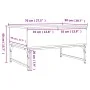 Mesa de centro madera ingeniería metal gris Sonoma 70x50x40 cm de , Mesas de centro - Ref: Foro24-845374, Precio: 63,31 €, De...