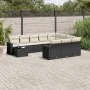 Set de sofás de jardín 11 pzas y cojines ratán sintético negro de , Conjuntos de jardín - Ref: Foro24-3219516, Precio: 643,26...