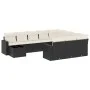 11-teiliges Gartensofa-Set und schwarze synthetische Rattankissen von , Gartensets - Ref: Foro24-3219516, Preis: 645,06 €, Ra...