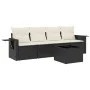 5-piece garden furniture set and black synthetic rattan cushions by , Garden sets - Ref: Foro24-3219885, Price: 300,24 €, Dis...