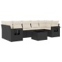 8-teiliges Gartensofa-Set und schwarze synthetische Rattankissen von , Gartensets - Ref: Foro24-3219935, Preis: 467,21 €, Rab...