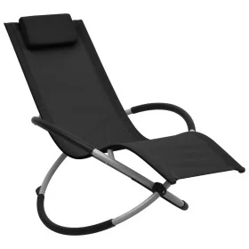 Tumbona para niños de acero negro de vidaXL, Tumbonas - Ref: Foro24-47793, Precio: 70,12 €, Descuento: %