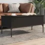 Mesa de centro madera de ingeniería y metal negro 100x50x45 cm de , Mesas de centro - Ref: Foro24-845411, Precio: 65,57 €, De...