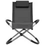 Tumbona para niños de acero negro de vidaXL, Tumbonas - Ref: Foro24-47793, Precio: 70,02 €, Descuento: %