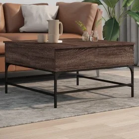 Couchtisch aus eichenbraunem Holzwerkstoff, 80 x 80 x 45 cm von , Couchtisch - Ref: Foro24-845405, Preis: 85,52 €, Rabatt: %