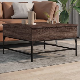 Oak brown engineered wood coffee table 80x80x45 cm by , Coffee table - Ref: Foro24-845405, Price: 86,33 €, Discount: %