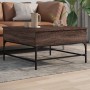 Mesa de centro madera de ingeniería marrón roble 80x80x45 cm de , Mesas de centro - Ref: Foro24-845405, Precio: 86,33 €, Desc...