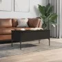 Mesa de centro madera de ingeniería y metal negro 100x50x45 cm de , Mesas de centro - Ref: Foro24-845411, Precio: 65,57 €, De...