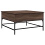 Mesa de centro madera de ingeniería marrón roble 80x80x45 cm de , Mesas de centro - Ref: Foro24-845405, Precio: 86,33 €, Desc...