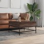 Mesa de centro madera de ingeniería marrón roble 80x80x45 cm de , Mesas de centro - Ref: Foro24-845405, Precio: 86,33 €, Desc...