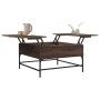 Mesa de centro madera de ingeniería marrón roble 80x80x45 cm de , Mesas de centro - Ref: Foro24-845405, Precio: 86,33 €, Desc...
