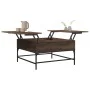 Oak brown engineered wood coffee table 80x80x45 cm by , Coffee table - Ref: Foro24-845405, Price: 85,52 €, Discount: %