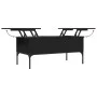 Mesa de centro madera de ingeniería y metal negro 100x50x45 cm de , Mesas de centro - Ref: Foro24-845411, Precio: 65,57 €, De...