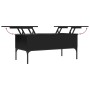Mesa de centro madera de ingeniería y metal negro 100x50x45 cm de , Mesas de centro - Ref: Foro24-845411, Precio: 66,37 €, De...
