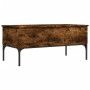 Couchtisch aus Holzwerkstoff, Raucheiche aus Metall, 100 x 50 x 45 cm von , Couchtisch - Ref: Foro24-845413, Preis: 65,69 €, ...