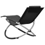 Tumbona para niños de acero negro de vidaXL, Tumbonas - Ref: Foro24-47793, Precio: 70,02 €, Descuento: %