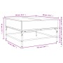 Mesa de centro madera de ingeniería marrón roble 80x80x45 cm de , Mesas de centro - Ref: Foro24-845405, Precio: 86,33 €, Desc...