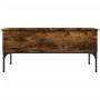 Couchtisch aus Holzwerkstoff, Raucheiche aus Metall, 100 x 50 x 45 cm von , Couchtisch - Ref: Foro24-845413, Preis: 65,69 €, ...