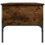 Mesa de centro madera ingeniería metal roble humo 100x50x45cm de , Mesas de centro - Ref: Foro24-845413, Precio: 64,93 €, Des...