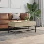 Couchtisch aus technischem Holz und Metall, Sonoma-Eiche, 100 x 50 x 45 cm von , Couchtisch - Ref: Foro24-845397, Preis: 66,5...