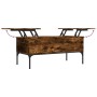 Couchtisch aus Holzwerkstoff, Raucheiche aus Metall, 100 x 50 x 45 cm von , Couchtisch - Ref: Foro24-845413, Preis: 65,69 €, ...