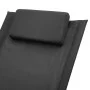 Tumbona para niños de acero negro de vidaXL, Tumbonas - Ref: Foro24-47793, Precio: 70,02 €, Descuento: %
