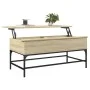 Couchtisch aus technischem Holz und Metall, Sonoma-Eiche, 100 x 50 x 45 cm von , Couchtisch - Ref: Foro24-845397, Preis: 66,5...