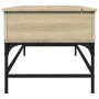 Engineering wood metal coffee table Sonoma oak 100x50x45cm by , Coffee table - Ref: Foro24-845397, Price: 67,24 €, Discount: %