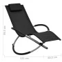 Black Steel Children's Lounger by vidaXL, Loungers - Ref: Foro24-47793, Price: 70,02 €, Discount: %