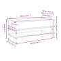 Engineering wood metal coffee table Sonoma oak 100x50x45cm by , Coffee table - Ref: Foro24-845397, Price: 67,24 €, Discount: %