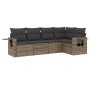 Gartensofa-Set mit Kissen, 5-teilig, graues synthetisches Rattan von , Gartensets - Ref: Foro24-3220129, Preis: 325,82 €, Rab...