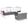 Set de comedor de jardín 7 pzas y cojines ratán sintético negro de , Conjuntos de jardín - Ref: Foro24-3220404, Precio: 527,1...