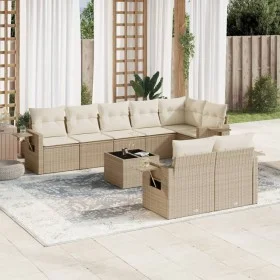 9-piece garden sofa set with beige synthetic rattan cushions by , Garden sets - Ref: Foro24-3220427, Price: 651,16 €, Discoun...