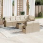 9-piece garden sofa set with beige synthetic rattan cushions by , Garden sets - Ref: Foro24-3220427, Price: 614,01 €, Discoun...
