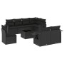 8-piece garden sofa set and black synthetic rattan cushions by , Garden sets - Ref: Foro24-3220444, Price: 591,53 €, Discount: %