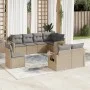 Gartensofa-Set mit beigen Kissen 8 Stück PE-Rattan von , Gartensets - Ref: Foro24-3220438, Preis: 544,79 €, Rabatt: %