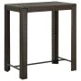 Brown synthetic rattan high garden table 100x60.5x110.5 cm by vidaXL, Garden tables - Ref: Foro24-45873, Price: 117,98 €, Dis...