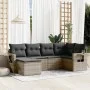 6-teiliges Gartenmöbel-Set und graue synthetische Rattankissen von , Gartensets - Ref: Foro24-3220459, Preis: 361,19 €, Rabat...