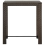 Brown synthetic rattan high garden table 100x60.5x110.5 cm by vidaXL, Garden tables - Ref: Foro24-45873, Price: 119,44 €, Dis...