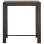 Brown synthetic rattan high garden table 100x60.5x110.5 cm by vidaXL, Garden tables - Ref: Foro24-45873, Price: 117,98 €, Dis...