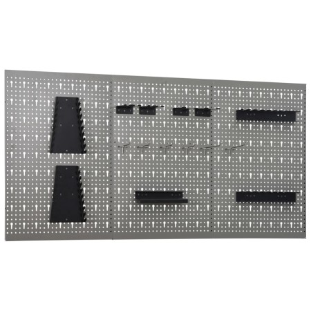 Stecktafeln für Wand 3 Einheiten Stahl 40x58 cm von vidaXL, Werkzeugorganisation und -lagerung - Ref: Foro24-145351, Preis: 5...