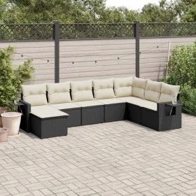 8-piece garden sofa set and black synthetic rattan cushions by , Garden sets - Ref: Foro24-3220555, Price: 465,00 €, Discount: %