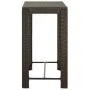 Brauner hoher Gartentisch aus synthetischem Rattan, 100 x 60,5 x 110,5 cm von vidaXL, Gartentische - Ref: Foro24-45873, Preis...