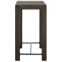 Brown synthetic rattan high garden table 100x60.5x110.5 cm by vidaXL, Garden tables - Ref: Foro24-45873, Price: 119,44 €, Dis...