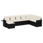 8-piece garden sofa set and black synthetic rattan cushions by , Garden sets - Ref: Foro24-3220555, Price: 435,09 €, Discount: %