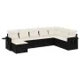 8-piece garden sofa set and black synthetic rattan cushions by , Garden sets - Ref: Foro24-3220555, Price: 465,00 €, Discount: %